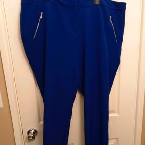 Worthington Plus Size Blue Capri Pants